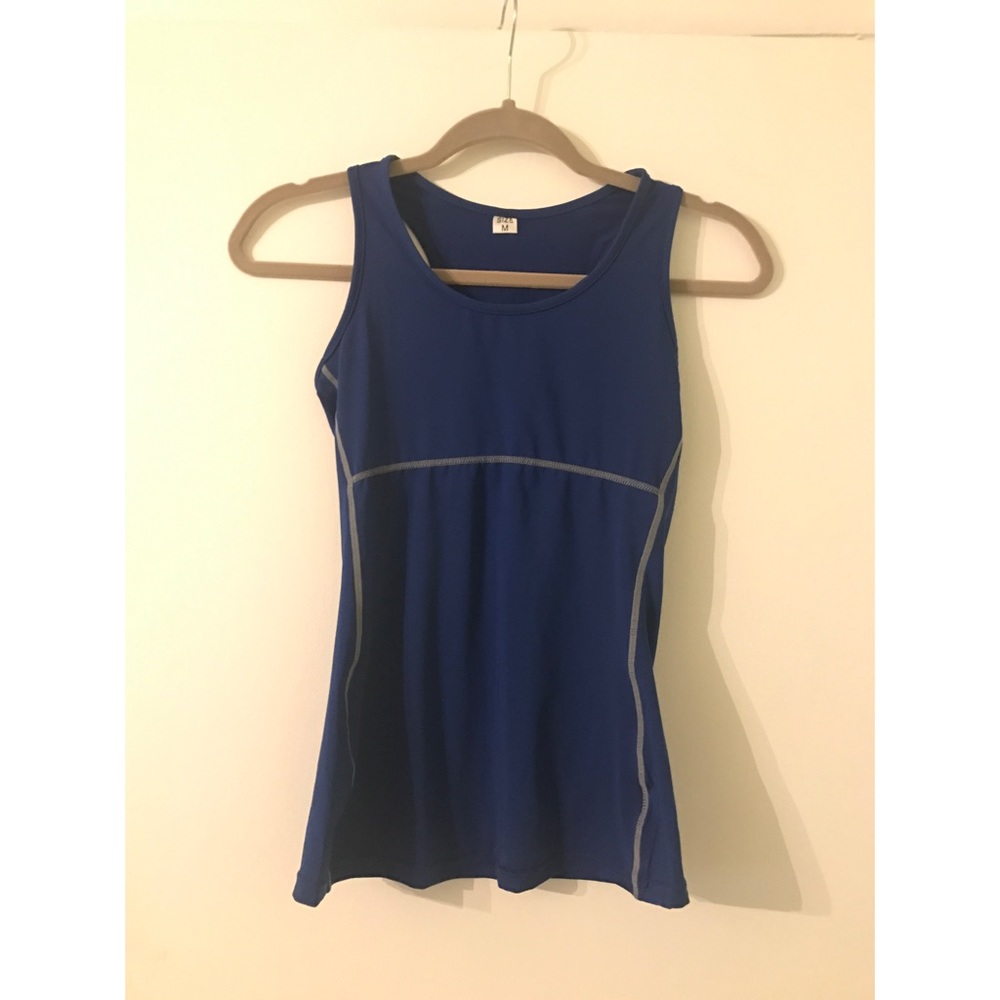 Blue NWOT Workout Top